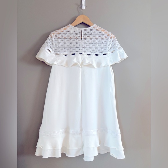 Jonathan Simkhai White Caped Dress - Picture 4 of 7